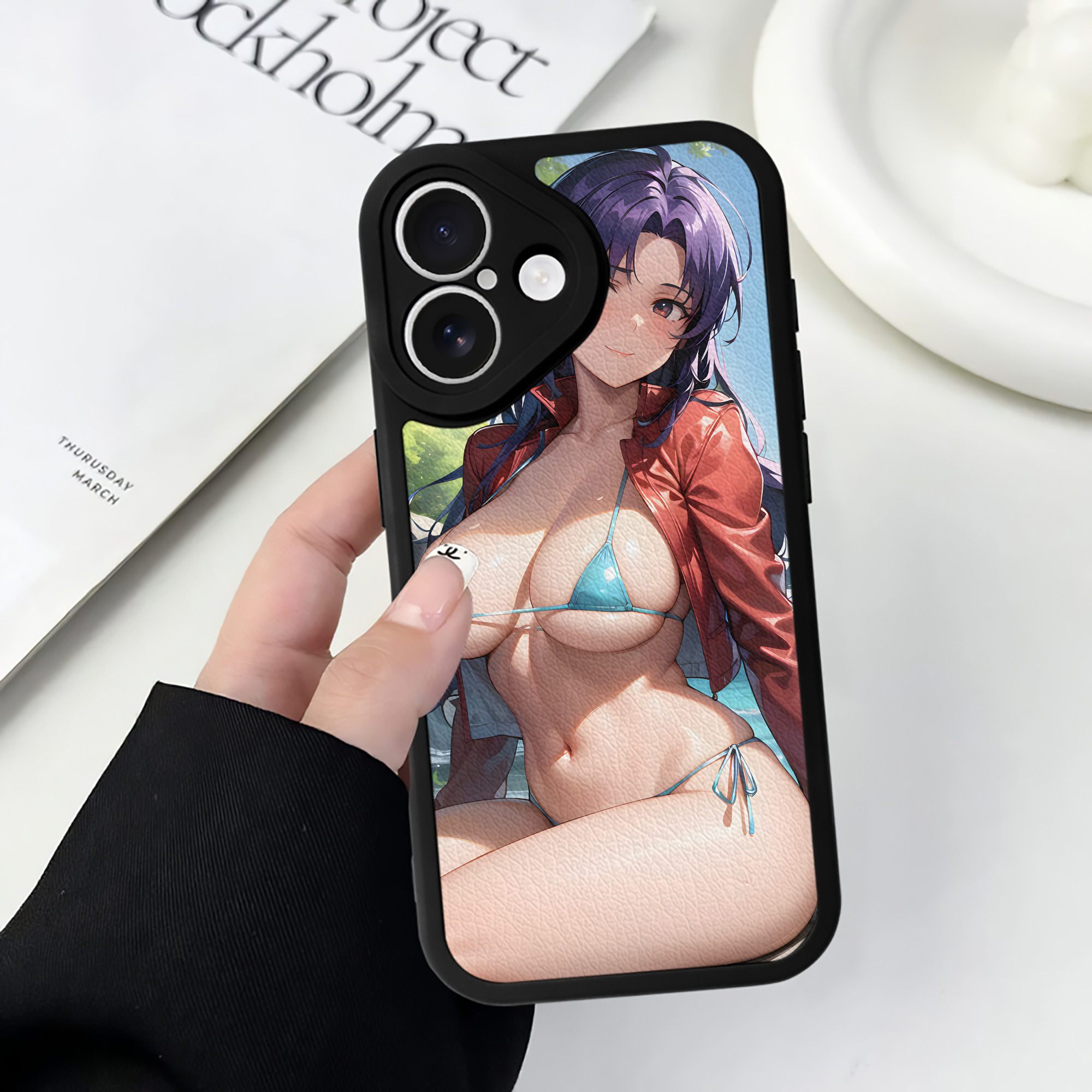（画像用） EVA 新世紀エヴァンゲリオン 【iPhone 16シリーズ対応】シリコンスマホケース（レザー調） 材質：シリコン